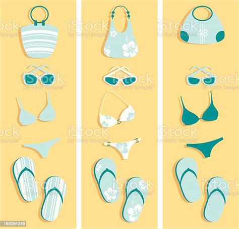 Hit The Beach Incl Jpeg Stock Illustration Download Image Now Beach Bag Beauty Bikini Istock