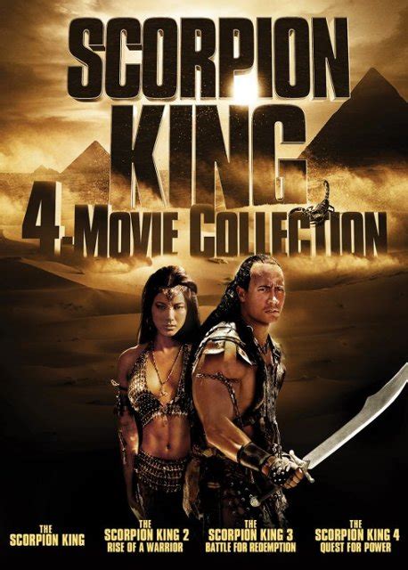 The scorpion king stars the rock and is the only film he appears in. The Scorpion King: 4-Movie Collection DVD - Best Buy
