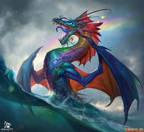Rainbow Dragon By Anastasia Bulgakova Imaginaryleviathans
