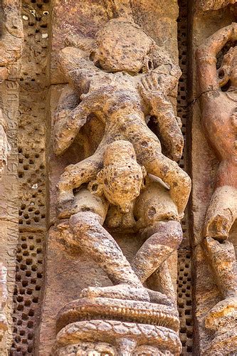 Hindu Erotic Sculpture Maithuna Konark Sun Temple India