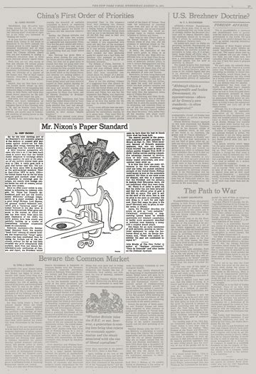Mr Nixons Paper Standard The New York Times