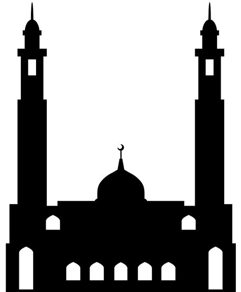 Mosque Silhouette Free Vector Silhouettes