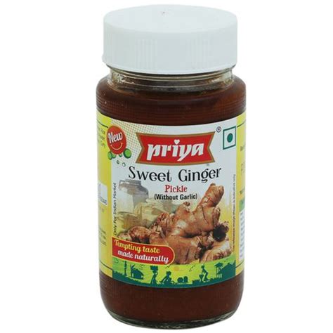 Buy Priya Pickle Sweet Ginger Without Garlic 300 Gm Bottle Online At Best Price Of Rs 110