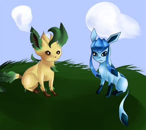 Leafeon And Glaceon By Cody1321 On Deviantart
