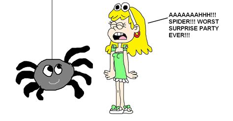 Leni Loud Is Afraid Of Spiders By Mjegameandcomicfan89 On Deviantart