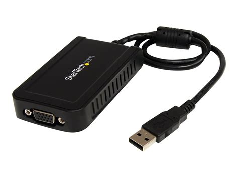 Search newegg.com for usb graphics card. StarTech USB2VGAE3 USB to VGA External Video Card Multi Monitor Adapter