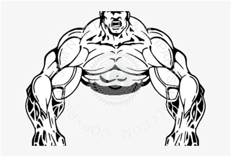 Bodybuilder Templateai Royalty Free Stock Vector Clip Art Clip Art