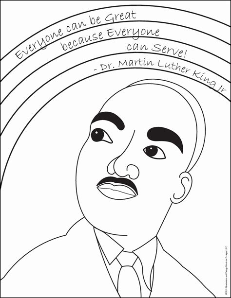 Dr Martin Luther King Jr Coloring Page Coloring Pages