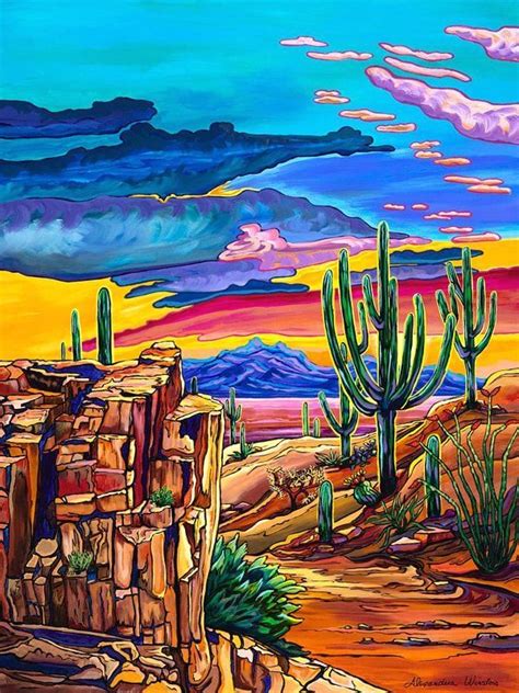Landscape 1000 Southwestern Art Desert Art Desert Painting