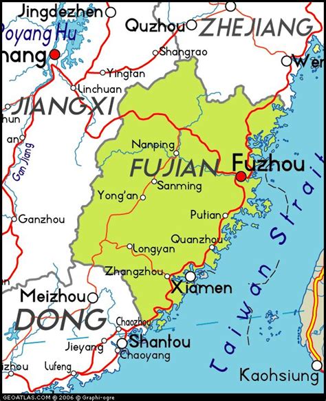 Map Of Fujian China China Atlas Fujian China Map Fujian China