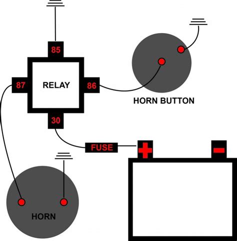 Horn Wiring Diagram No Relay
