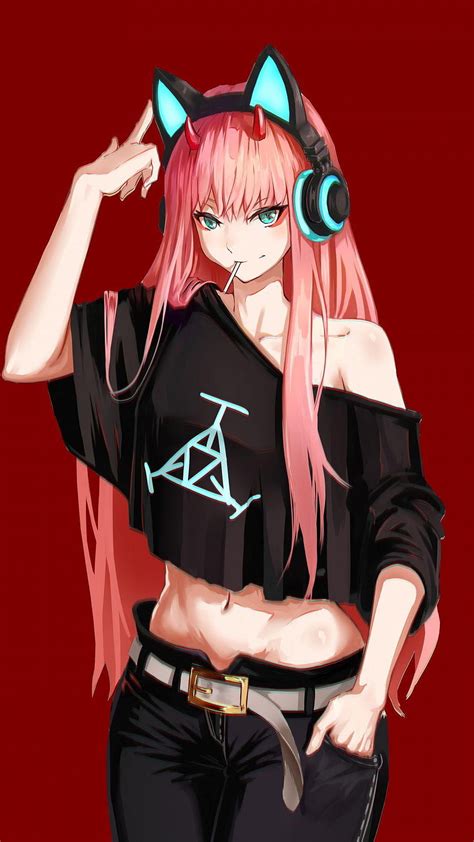 Pin On Personajeart Concepto Anime Zero Two Android Hd Phone