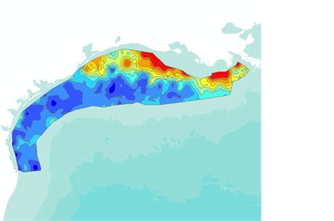 Gulf Of Mexico Hypoxia Watch Bottom Dissolved Oxygen Mgl Contours