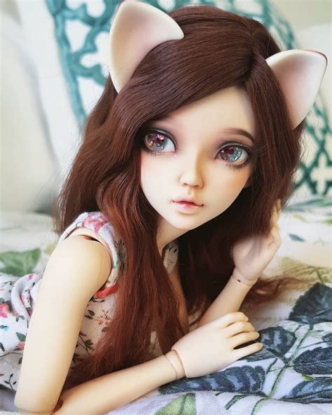 helen brauer on instagram “isn t she cute 🐱💗 meow fairyland fairylandbjd bjd minifee