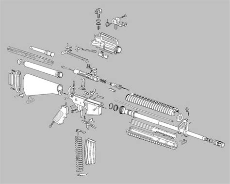 Ar 15 Exploded Parts Grey By Aidank On Deviantart 36309 Hot Sex Picture