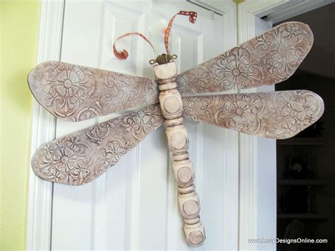 Table Leg Dragonflies Diy Tutorial For Textured Pattern