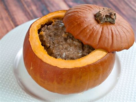 Halloween Meatloaf Filled Pumpkin Recipe