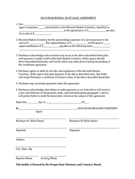 Cemetery Deed Example Fill Out And Sign Online Dochub