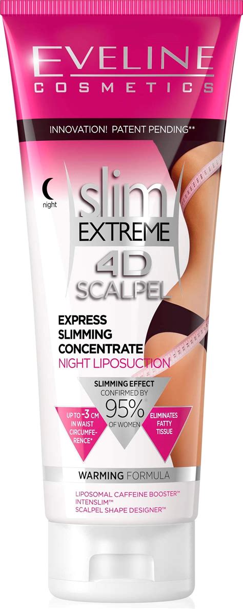 eveline cosmetics slim extreme 4d scalpel express slimming concentrate night liposuction 250 ml
