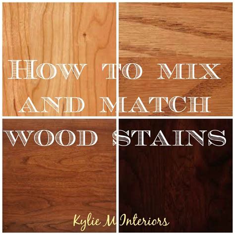 How To Mix And Match Wood Stains And Types Including Oak Cherry Maple