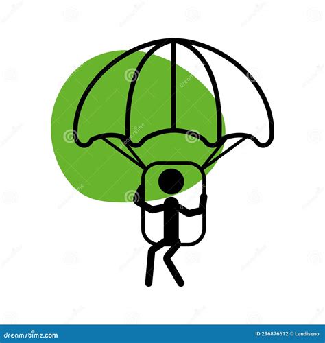 Isolated Parachute Outline Icon Vector Stock Vector Illustration Of