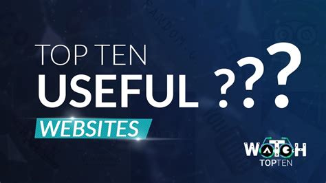 Top 10 Most Useful Websites In The World Youtube