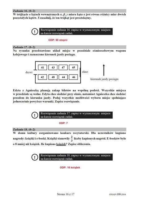 Egzamin ósmoklasisty z matematyki 17.06.2020 r. Egzamin ósmoklasisty 2020 MATEMATYKA. ODPOWIEDZI I ARKUSZE CKE. Test 8-klasisty z matematyki 16 ...