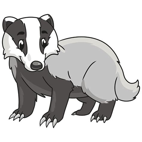 How To Draw A Badger Really Easy Drawing Tutorial