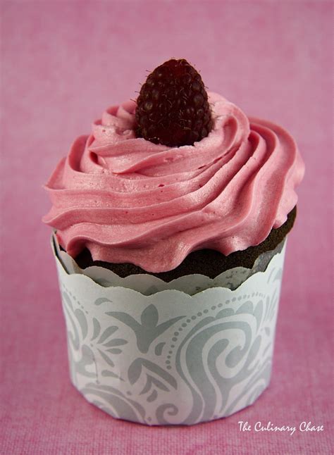 Chocolate Cupcakes With Raspberry Buttercream The Culinary Chase