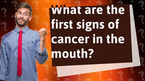 What Are The First Signs Of Cancer In The Mouth Youtube