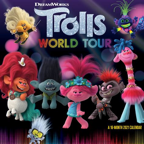 2021 Trolls World Tour Wall Calendar - Walmart.com ...