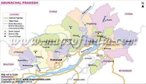 Geography Map Arunachal Pradesh Atlas Map General Knowledge Facts