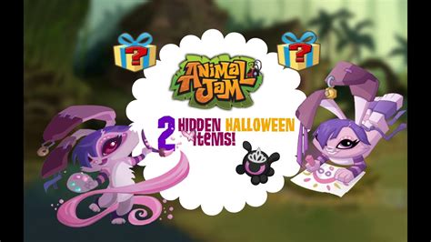 2 Hidden Halloween Items On Animal Jam Youtube
