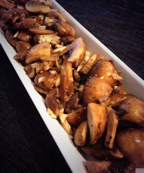 Baby Bella Crimini Mushrooms Sautéed With Garlic Food Roast Fish