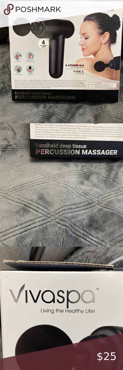 Vivaspa Handheld Deep Tissue Percussion Massager Percussion Massager