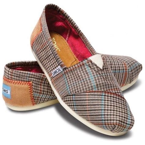 Toms Shoes Academy Plaid Classic Women Shoes 55 Found On Polyvore Sock