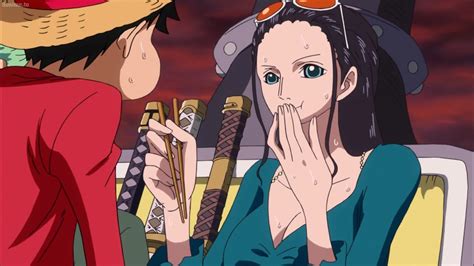 Robin Shyly Covered Her Mouth When Luffy Accidentally Kissed Her Youtube