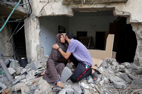 Palestinians Return To Destroyed Gaza Homes After Cease Fire Daily Sabah