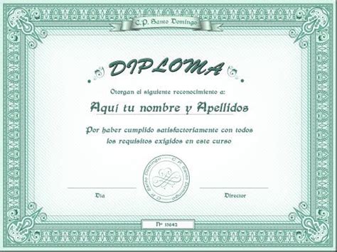 Certificados Y Diplomas Para Editar E Imprimir Recursos Graficos