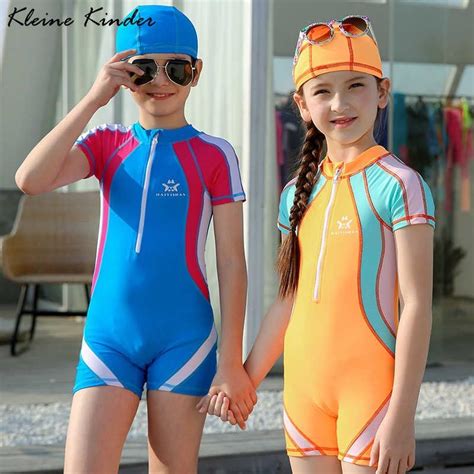 Swimsuit Girl One Piece Boys Swimwear Upf50 Sports Swimming Suit For