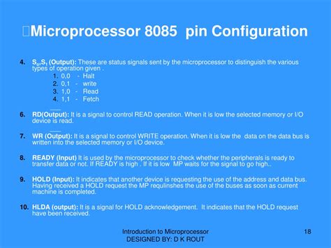 Ppt Introduction To 8085 Microprocessor Architecture Powerpoint
