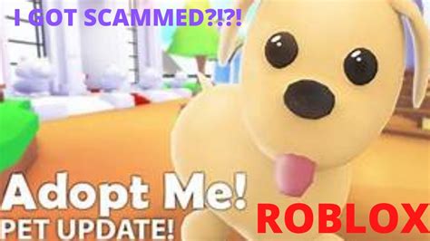 I Got Scammed Adopt Me On Roblox Youtube