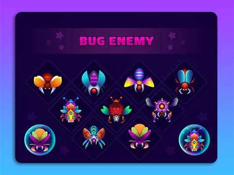 Space Shooter Bug Enemy By Artscout Vision On Dribbble