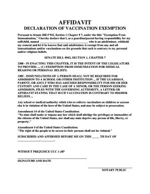 Write a catchy header here crowdfunding nonprofit organization writing this letter was used by registered nurse nancy mcquiston bsn rn ne bce to obtain a permanent religious exemption from all vaccinations at the large health. Vaccine Refusal Form In Spanish - NEVACIE