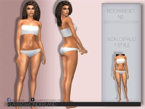 PlayersWonderland S BodyPreset N2 Sims 4 Sims 4 Body Mods Sims 4 Mods