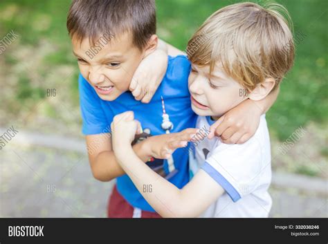 Two Boys Fighting Image Photo Free Trial Bigstock
