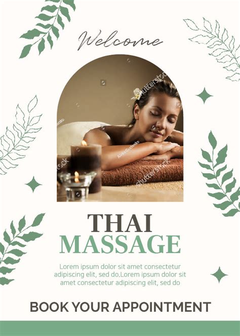 thai massage poster usefuldesign