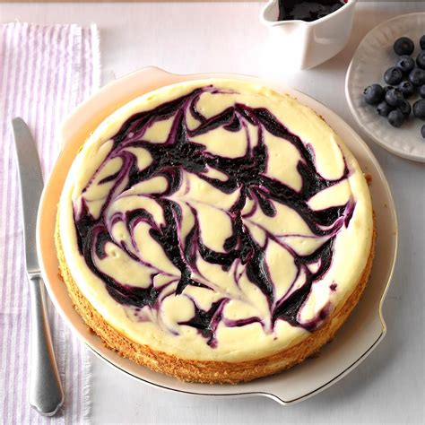 Contest Winning Blueberry Swirl Cheesecake Recipe How To Make It
