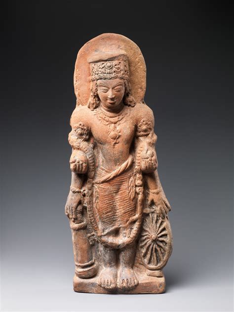 Standing Four Armed Vishnu Classical India Obelisk Art History