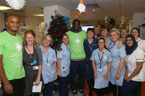 Manchester City Players Visit Royal Manchester Childrens Hospital